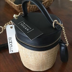 Isabelle cylindrical purse - vegan leather